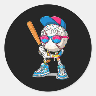 Funny Football Drip For Boys Kids Youth Dripng Ice Classic Round Sticker