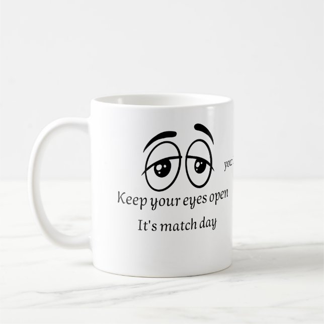 Funny Football Fan Personalised Mug (Left)