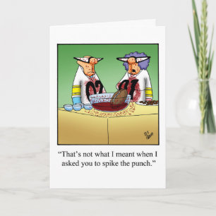 Funny Football Humour Greeting Card