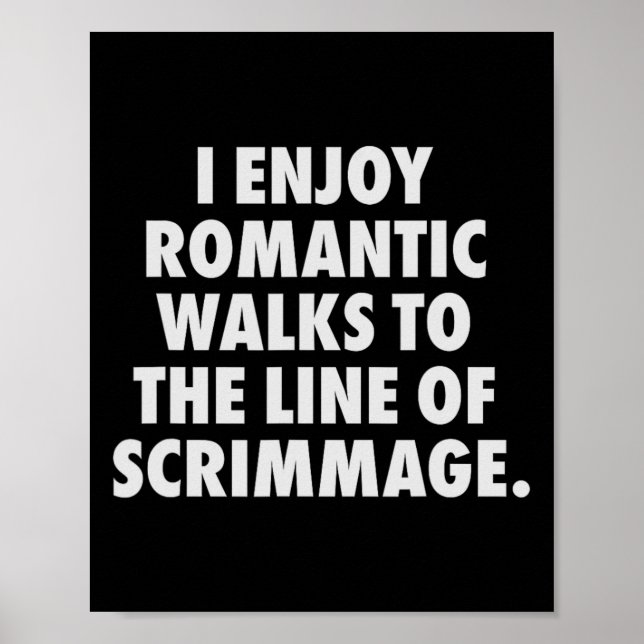 Funny Football Lineman For Men Offensive  Poster (Front)