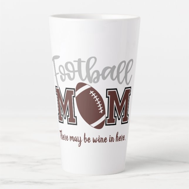 Funny Football Mum  Latte Mug (Front)