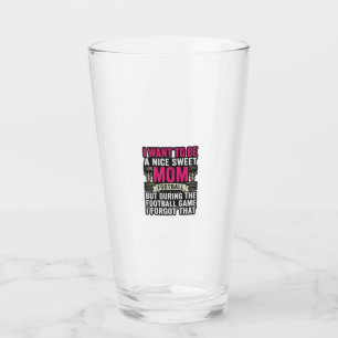 Funny Football Mum Vintage Engraving Shirt Design_ Glass