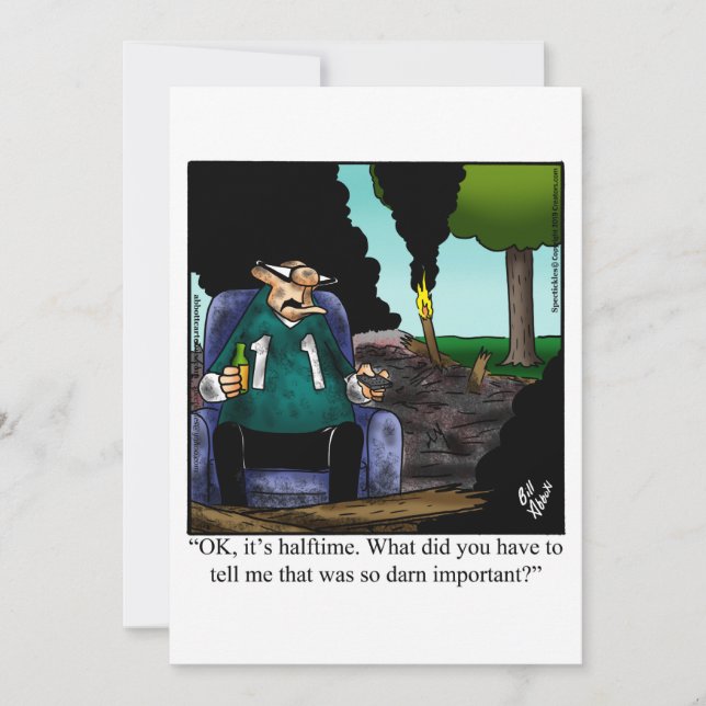 Funny Football Party Invitations  (Front)