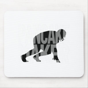 Funny Football Player Meme Lineman Pancake Maker  Mouse Pad