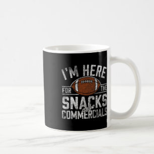 Funny Football Snacks And Commercials Gifts For Me Coffee Mug