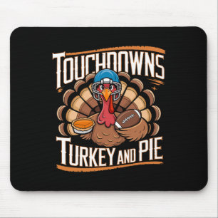 Funny Football Thanksgiving Adults Kids Collection Mouse Pad