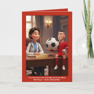 Funny Football Themed Birthday Card