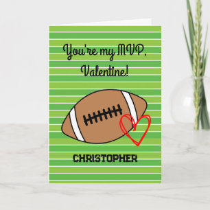 Funny Football Valentine's Day Card