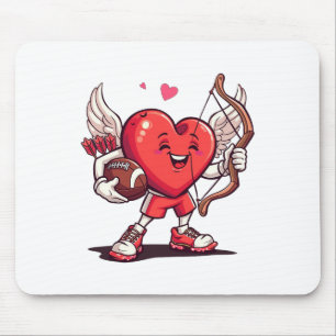 Funny Footll Valentines Day Boys Kids Girls Cupid  Mouse Pad