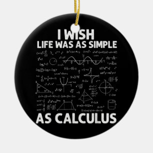 Funny For Men Women Math Teacher Math Joke Humour  Ceramic Ornament