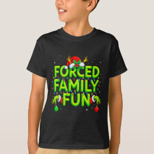 Funny Forced Family Fun Christmas Holiday Shirt Me
