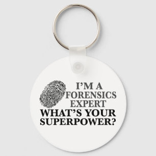 Funny Forensics Expert Key Ring