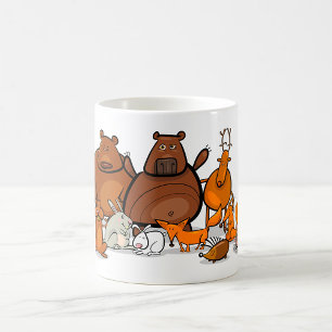 Funny Forest Animals Cute Woodland Creatures Coffee Mug
