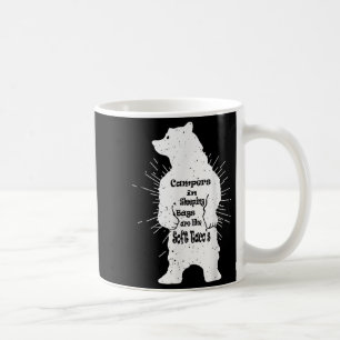 Funny Forest Bear Camping Hiking Quote Coffee Mug