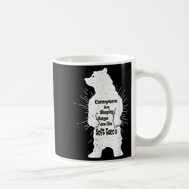Funny Forest Bear Camping Hiking Quote  Coffee Mug (Right)