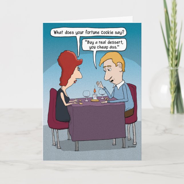Funny Fortune Cookie Birthday Card (Front)
