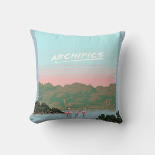 Funny Four Famingo Lovers   Flamingo Gifts Lover Cushion