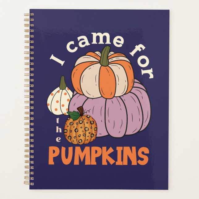 Funny Four Pumpkins Fall Planner (Front)
