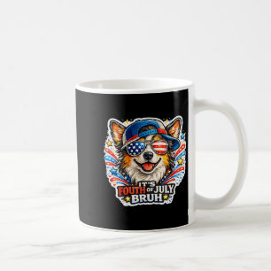 Funny fourth of july bruh australian shepherd dog coffee mug