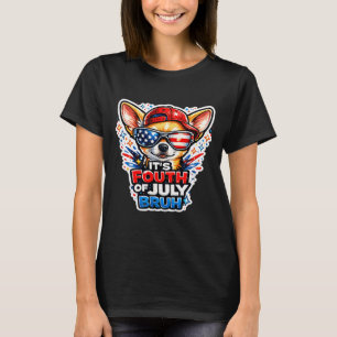 Funny fourth of july bruh chihuahua dog patriotic T-Shirt