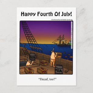 Funny Fourth Of July Humour Postcard
