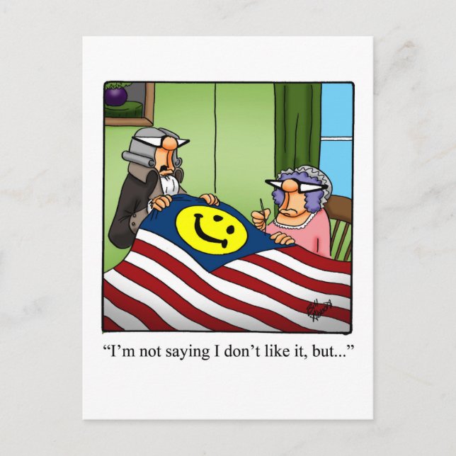 Funny Fourth Of July Postcard (Front)