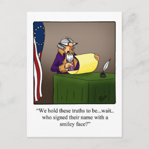 Funny Fourth Of July Postcard