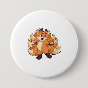 Funny Fox 7.5 Cm Round Badge