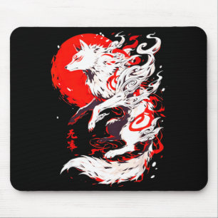 Funny Fox Animal Cute Okami Basic Japan Style Retr Mouse Pad