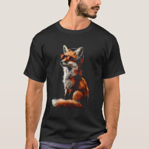 Funny Fox Animal Headphone Graphic Cute Foxes Sung T-Shirt