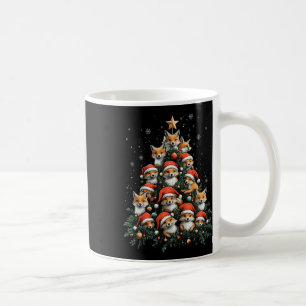Funny Fox Christmas Foxes Xmas Tree Fox Lover Kids Coffee Mug