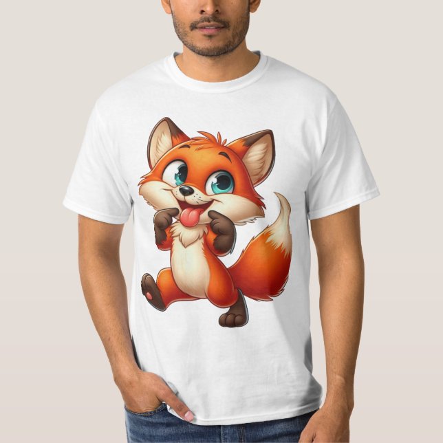 Funny Fox Columbus Day Tee (Front)