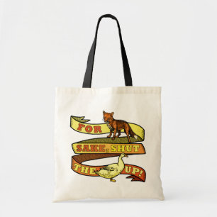 Funny Fox Duck Animal Pun Tote Bag