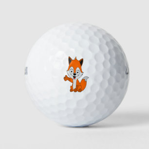funny fox golf balls
