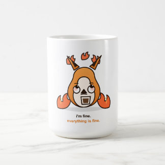 Funny Fox Im Fine Everything Is Fine Coffee Chaos Mug