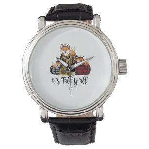 Funny Fox It's Fall Y'all Thanksgiving Animal Love Watch