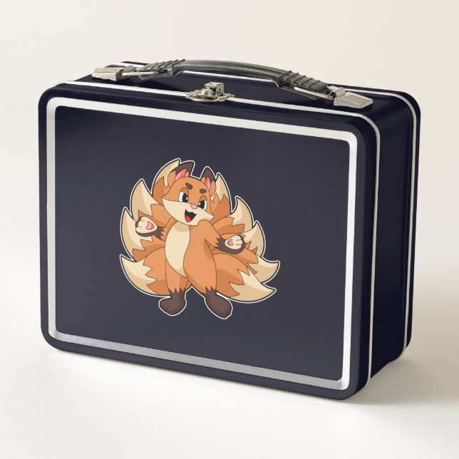 Funny Fox Metal Lunch Box (Front)