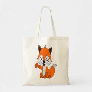 funny fox tote bag