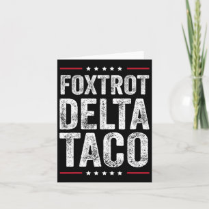 Funny Foxtrot Delta Taco2 Card