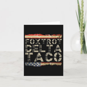 Funny Foxtrot Delta Taco3  Card