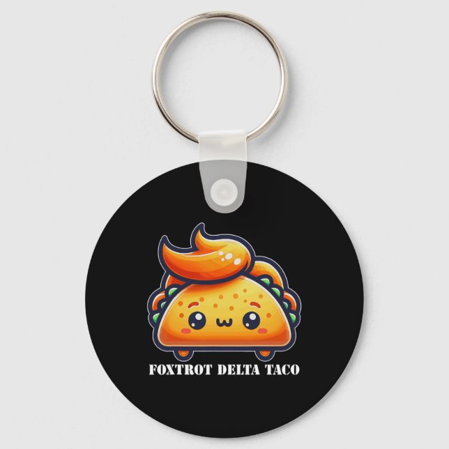 Funny Foxtrot Delta Taco4  Key Ring (Front)