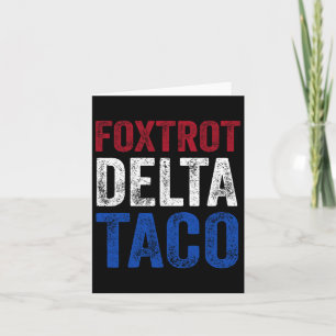 Funny Foxtrot Delta Taco8  Card