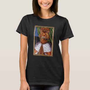Funny Framed Picture Graphic King Crown Cat In Clo T-Shirt