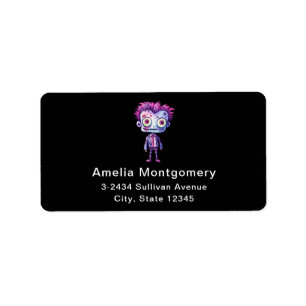 Funny Frankenstein Monster Halloween Fun Address Label