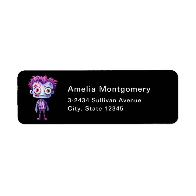 Funny Frankenstein Monster Halloween Fun - Address Return Address Label (Front)
