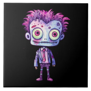 Funny Frankenstein Monster Halloween Fun Ceramic Tile