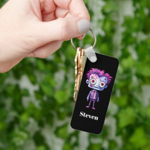 Funny Frankenstein Monster Halloween Fun Key Ring