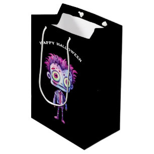 Funny Frankenstein Monster Halloween Fun Medium Gift Bag
