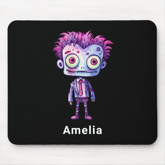 Funny Frankenstein Monster Halloween Fun Mouse Pad (Front)