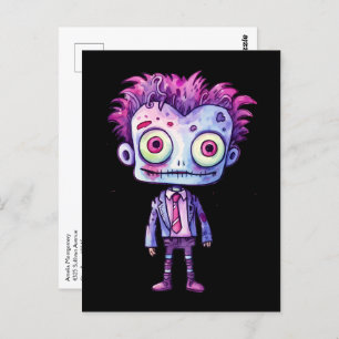 Funny Frankenstein Monster Halloween Fun Postcard